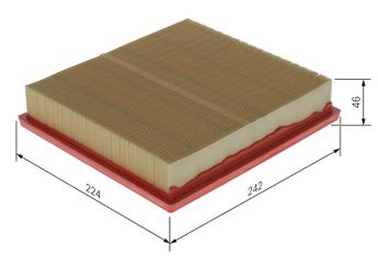 Hava Filtresi  BOSCH F 026 400 668  1780125020 17801F0050 17801 25020