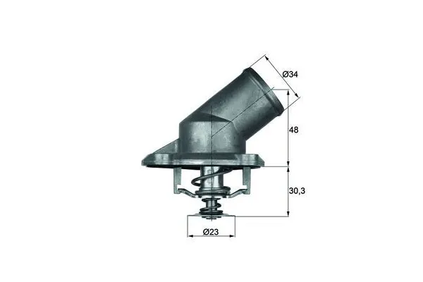Termostat 92 °C  Opel Astra H GTC (2004->)  MAHLE TI 224 92