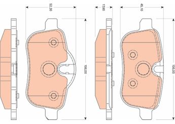 Fren Disk Balata Arka TRW GDB1827  34216788275 6788275 6 788 275 34 21 6 788 275