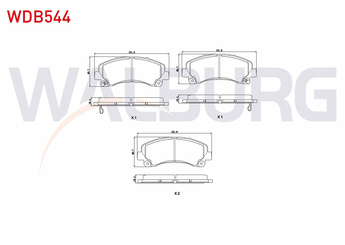 Fren Disk Balata Ön WALBURG WDB544  