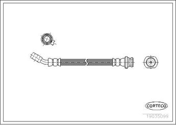 Fren Hortumu Arka Sağ veya Sol MGA 51749  462105F201 46210-5F201