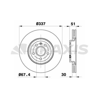 Fren Disk Ayna Ön Sağ ve Sol BRAXIS AD0316