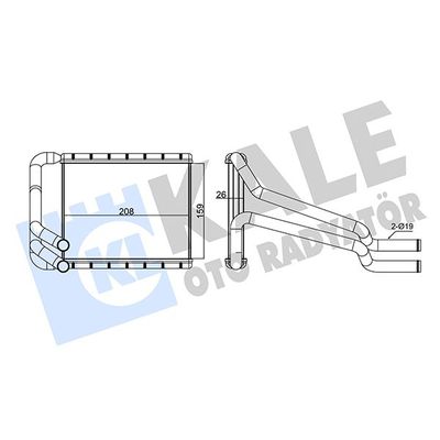 Kalorifer Radyatörü  Kia Ceed (JD)(2012->)  MADE IN KOREA 97138A5000