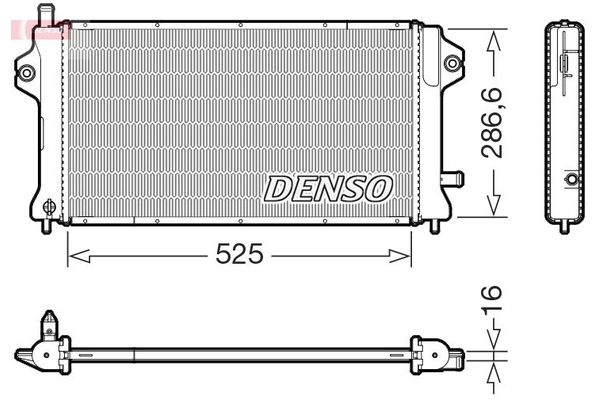 Su Radyatörü  DENSO DRM46077