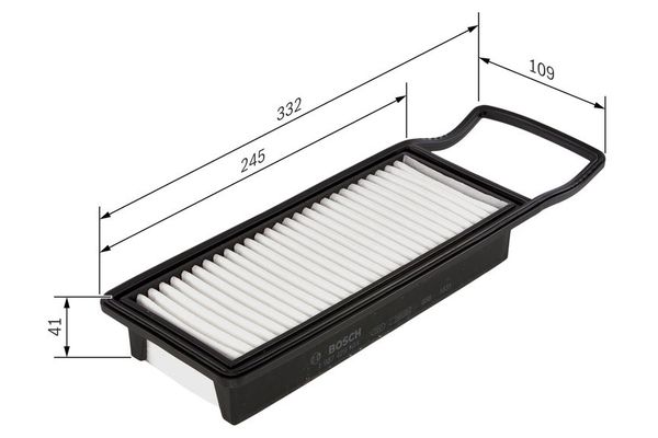 Hava Filtresi  Honda Jazz (GD1/5)(01.2002->)  BOSCH 1 987 429 191