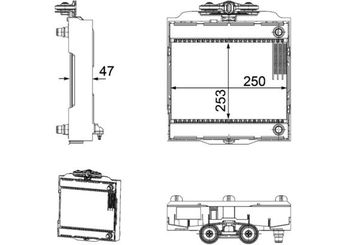 Su Radyatörü  MAHLE CR 923 000P  214104EB0B 17117805630 7805630 7 805 630