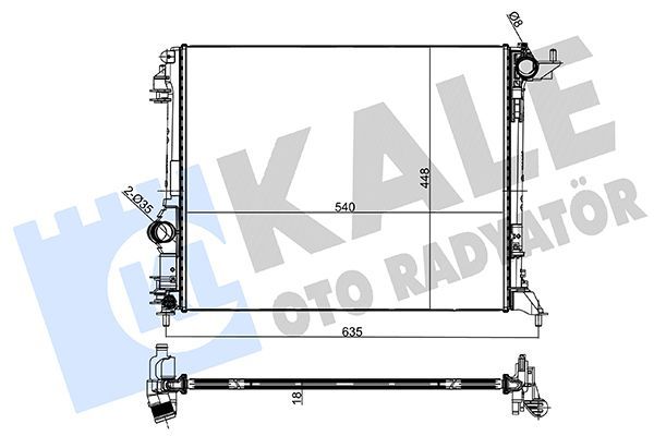 Su Radyatörü  Renault Scenic IV (2016->)  KALE 333800