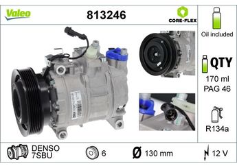 Klima Kompresörü  VALEO 813246  46775094 60815796 60816191 71721731 71781765 46536396 46336396 50503374
