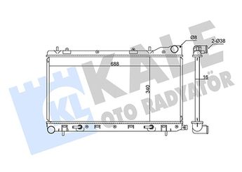 Su Radyatörü  KALE 365100  1330X2 45111FC320 45111-FC320
