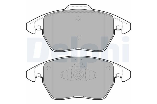 Fren Disk Balata Ön Peugeot 307 CC Cabrio-Coupe (S1)(10.2003->06.2005)  DELPHI LP1898