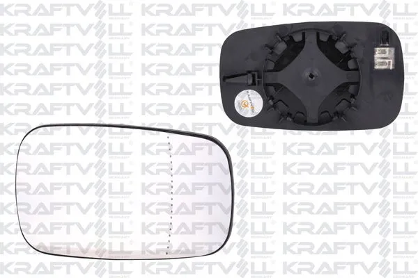 Ayna Camı Dış Sağ veya Sol Renault Megane II 3 Kapı (10.2002->)  KRAFTVOLL 09080118