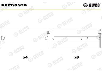 Ana Yatak (STD)  GLYCO H027/5 STD  H0275STD 26105561B 026 105 561 B 26105591B 026 105 591 B 26198421A 026 198 421 A 26198491 026 198 491 26198491A 026 198 491 A 30105561F 030 105 561 F 30105591 030 105 591 52105561 052 105 561 56105561B 056 105 561 B 56105591A 056 105 591 A 68105561 068 105 561 68105591A 068 105 591 A 68198491 068 198 491