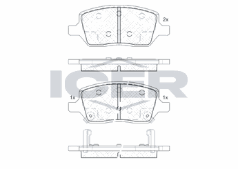 Fren Disk Balata Arka VALEO 671327  88964140S 19178361 88964140