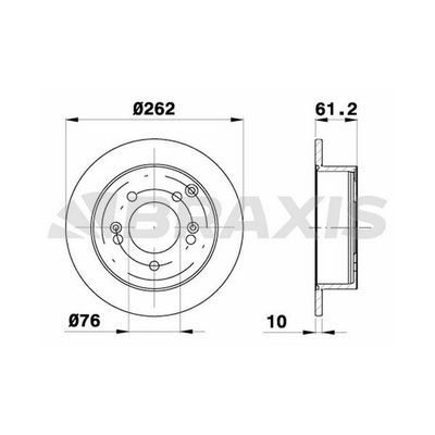 Fren Disk Ayna Arka Sağ ve Sol Kia Magentis (MG)(2006->)  BRAXIS AE0446