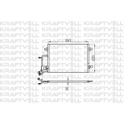 Klima Radyatörü  Volkswagen Passat Variant (3B5)(04.1997->2000)  KRAFTVOLL 08060150