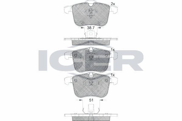 Fren Disk Balata Ön Saab 9-3 Cabriolet (2004->)  MAGNETI MARELLI 323700018000