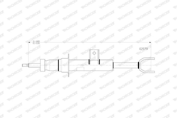 Amortisör Ön Sağ BMW 5 Serisi Sedan (G30)(02.2017->)  MONROE G2579
