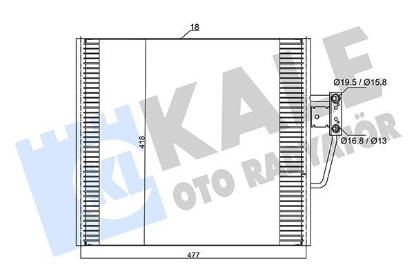 Klima Radyatörü  KALE 385000