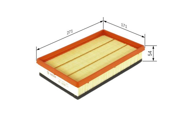 Hava Filtresi  Fiat Bravo (198)(03.2007->)  BOSCH F 026 400 041