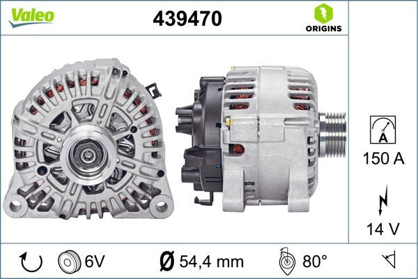 Alternatör  Renault Laguna (B56)(04.1998->)  VALEO 439470