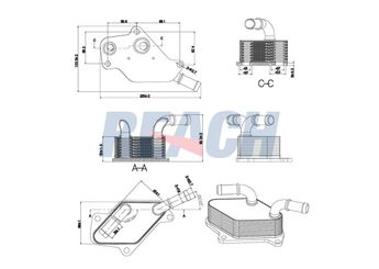 Motor Yağ Soğutucu  AKD OP146113  650065 12601390 12639408 4804904