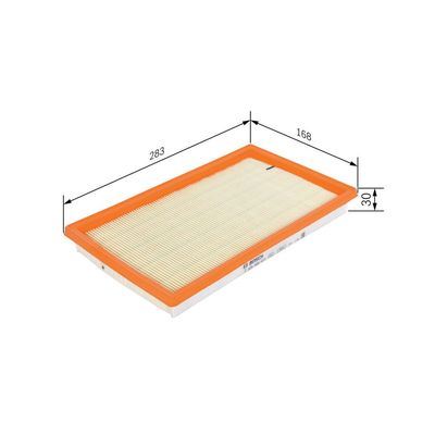 Hava Filtresi  Suzuki SX4 S-Cross (AKK/JY)(2013->2023)  BOSCH F 026 400 473