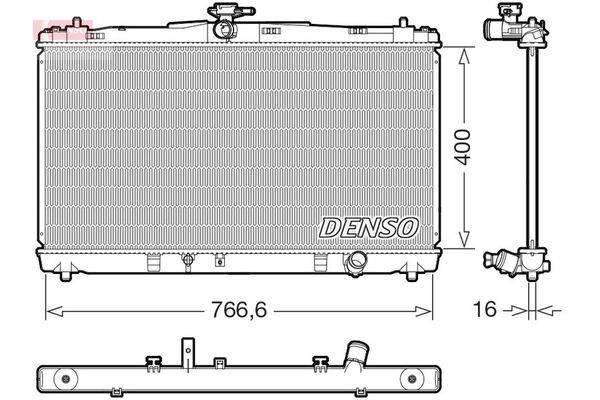 Su Radyatörü  DENSO DRM50144