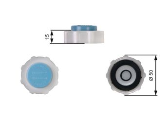 Radyatör Yedek Su Depo Kapağı  GATES RC221  7700805032 7700808837