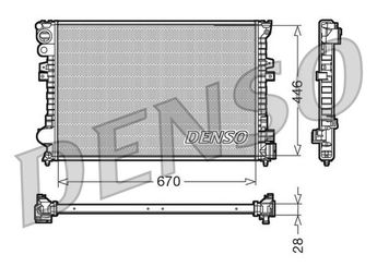 Su Radyatörü  DENSO DRM07050  DRM07050 1301Y4 1301Y5 1301Y7 1475844080