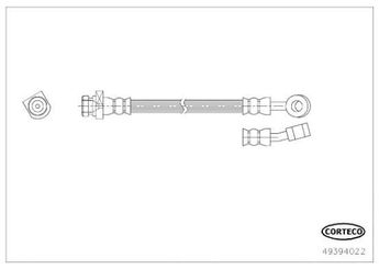 Fren Hortumu Arka Sol SVAC 80-0191  587372L700 587372H350