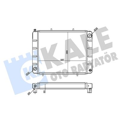 Su Radyatörü  Toyota Avensis Combi SW (T22)(1998->)  KALE 111498
