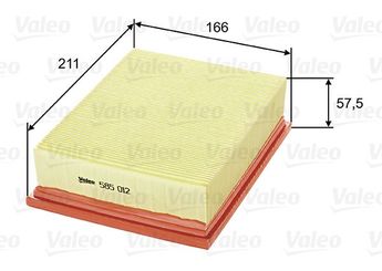 Hava Filtresi  VALEO 585012  834585 1444P7 834807 90469336 90486293 90486295 90543611