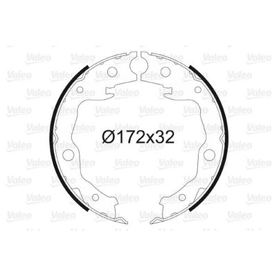 Fren Pabuçlu Balata Arka Renault Koleos (03.2008->)  VALEO 564168