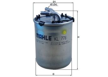 Yakıt Filtresi  MAHLE KL 778  KL778 KL 778 6C0127400 6R0127400C