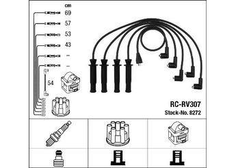 Buji Kablosu  NGK 8272  GHT257 GHT 257