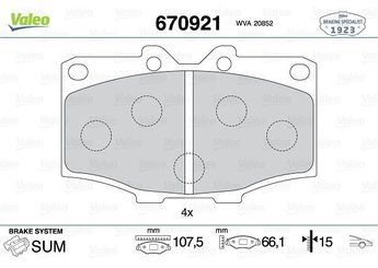 Fren Disk Balata Ön VALEO 670921  446535090 04465-35090 446535170 04465-35170 446535180 04465-35180 446535210 04465-35210 446560040 04465-60040 446560060 04465-60060 4465YZZCA 04465-YZZCA 449135070 04491-35070 449135071 04491-35071 449135080 04491-35080 449135081 04491-35081 449135100 04491-35100 449135101 04491-35101 449135120 04491-35120 449135121 04491-35121 449160010 04491-60010 449160011 04491-60011 449160030 04491-60030 449160040 04491-60040 449160050 04491-60050