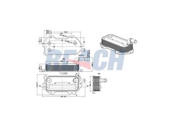 Motor Yağ Soğutucu  SWAG 33 10 9658  157100R011 157100R010 15710-0R010 15710-0R011