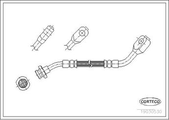 Fren Hortumu Ön Sağ veya Sol OSSCA 00694  4621131G11 46211EK400 9094702659 9094702798