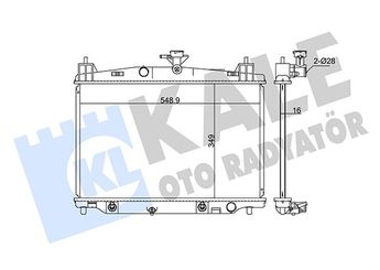 Su Radyatörü  KALE 347890  7701043693 7701046210 2140000QAH ZY8415200A ZY84-15-200 A