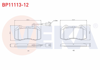 Fren Disk Balata Ön VEKA BP11113-12  