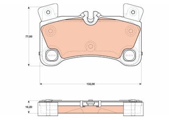 Fren Disk Balata Arka TRW GDB1775  GDB1775 7L0698451C 7L0 698 451 C 7L0698451D 7L0 698 451 D 7L0698451E 7L0 698 451 E 7L0698451F 7L0 698 451 F 7L0698451L 7L0 698 451 L 95535293960 955 352 939 60 95535293961 955 352 939 61 95535293962 955 352 939 62 95535293963 955 352 939 63