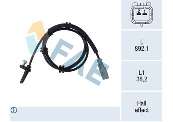 Abs Sensörü Ön Sağ veya Sol KRAFTVOLL 05090743  9806039580 98 060 395 80 SU001A3902 SU001-A3902
