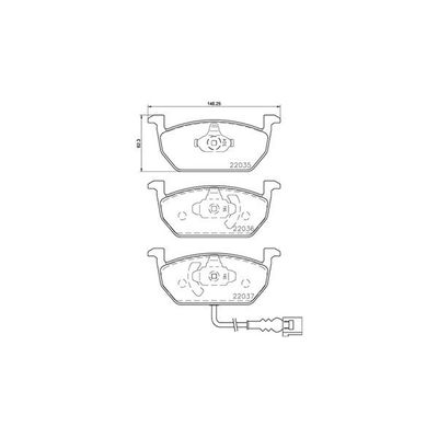 Fren Disk Balata Ön Seat Leon (5F1)(09.2012->)  MAGNETI MARELLI 363700485137