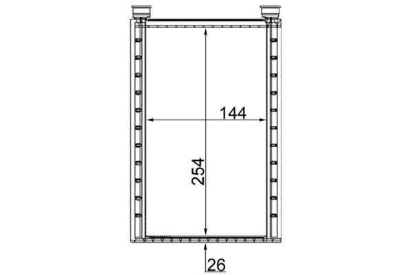 Kalorifer Radyatörü  MAHLE AH 224 000S