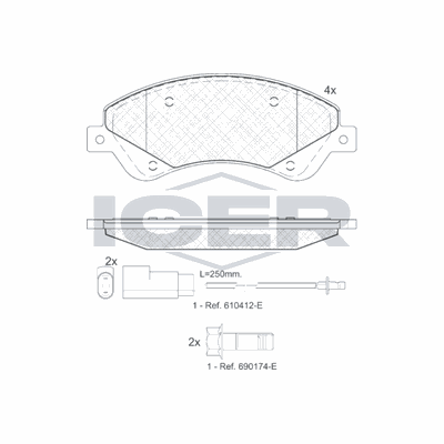 Fren Disk Balata Ön Ford Transit Kombi (TT9)(2006->)  AYD 60273D
