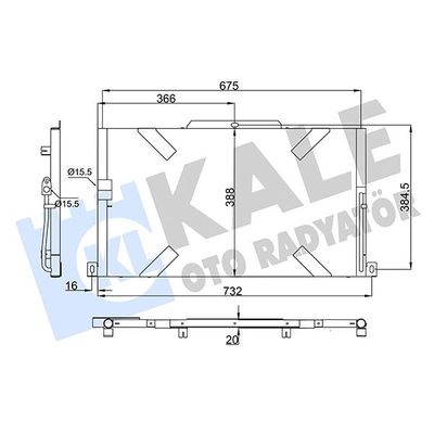 Klima Radyatörü  Land Rover Defender (LD)(10.2002->)  KALE 358765