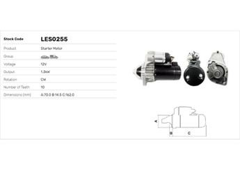 Marş Dinamosu  LUCAS ELEKTRIK LES0255  1661510101 A1661510101