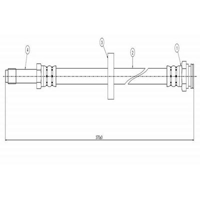 Fren Hortumu Ön Sağ veya Sol CAVO C800 089A