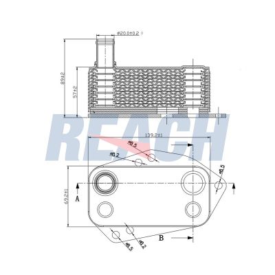 Motor Yağ Soğutucu  Land Rover Freelander 1 (LN)(11.2003->)  MGA 63308