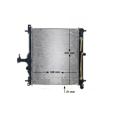 Su Radyatörü  Hyundai i10 (PA)(09.2007->)  MAHLE CR 2274 000S